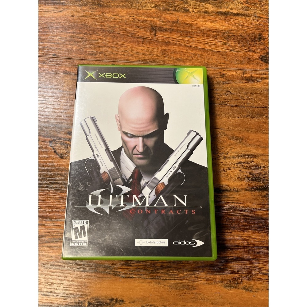 Hitman Contracts Xbox Original Game Case Manual Eidos 20015 Stealth Action